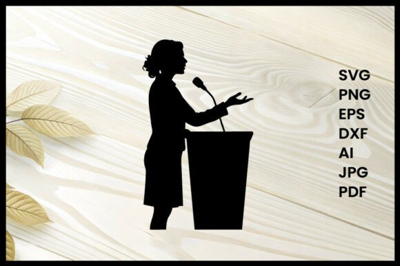 A Woman Giving a Speech Illustration Review
