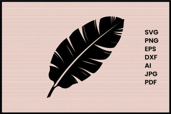 Banana Leaf Illustration Silhouette