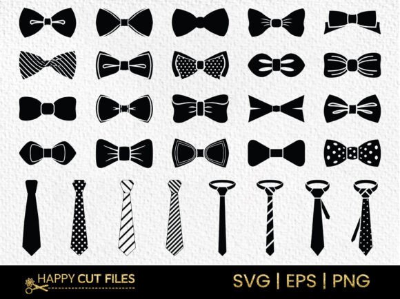 Bow Tie Svg Bundle Silhouettes Cut Files