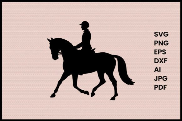 Equestrian Dressage Performance Vector