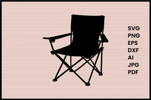 Foldable Camping Chair Illustration