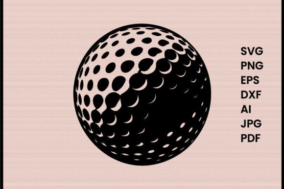 Golf Ball Illustration Silhouette