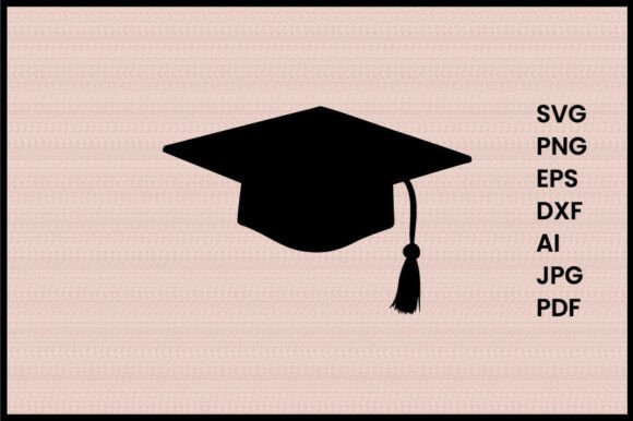Graduation Cap with Tassel Silhouette